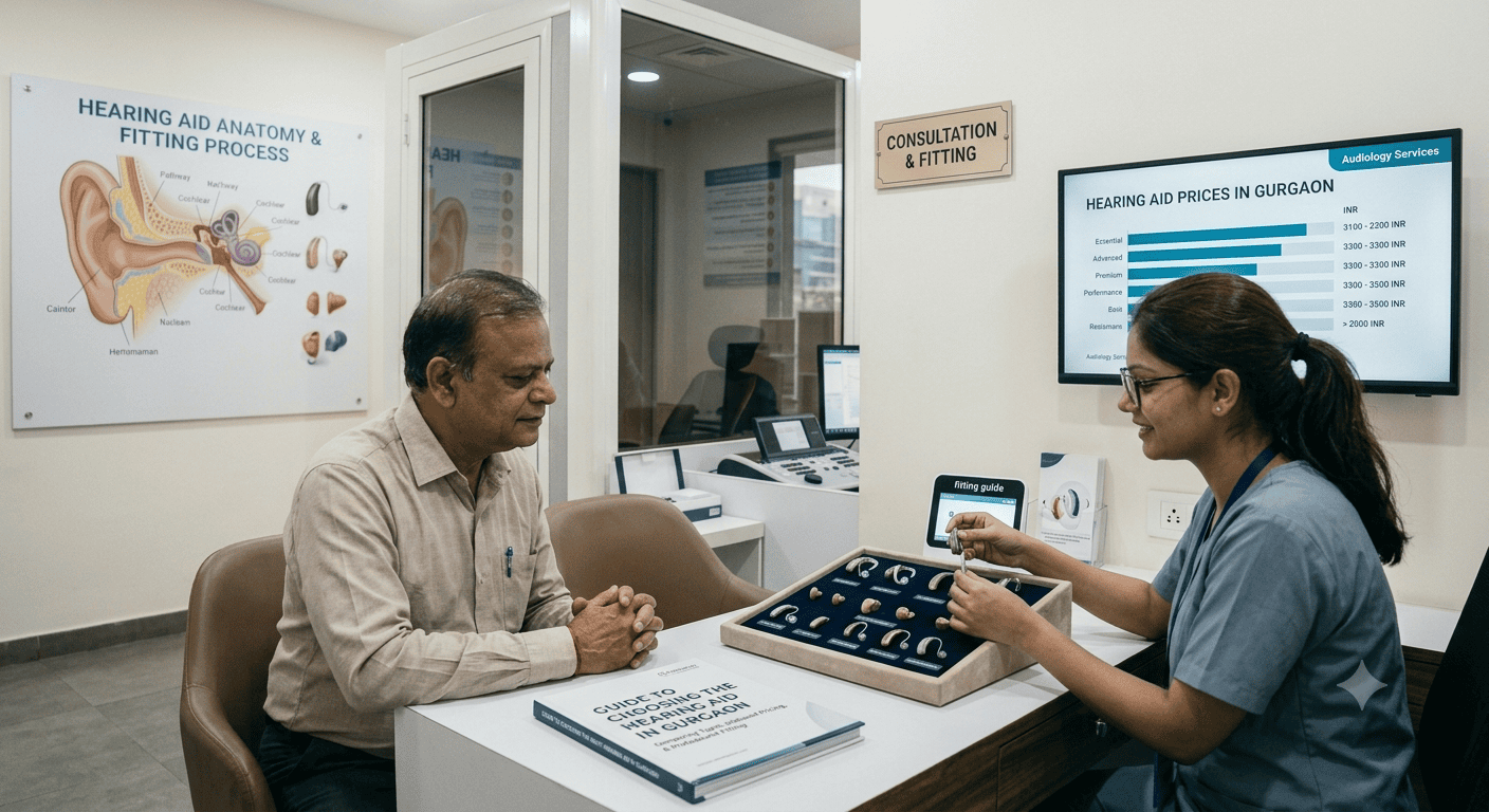 Choosing the Right Hearing Aid in Gurgaon Without Overpaying: Prices, Types & Fitting Guide
